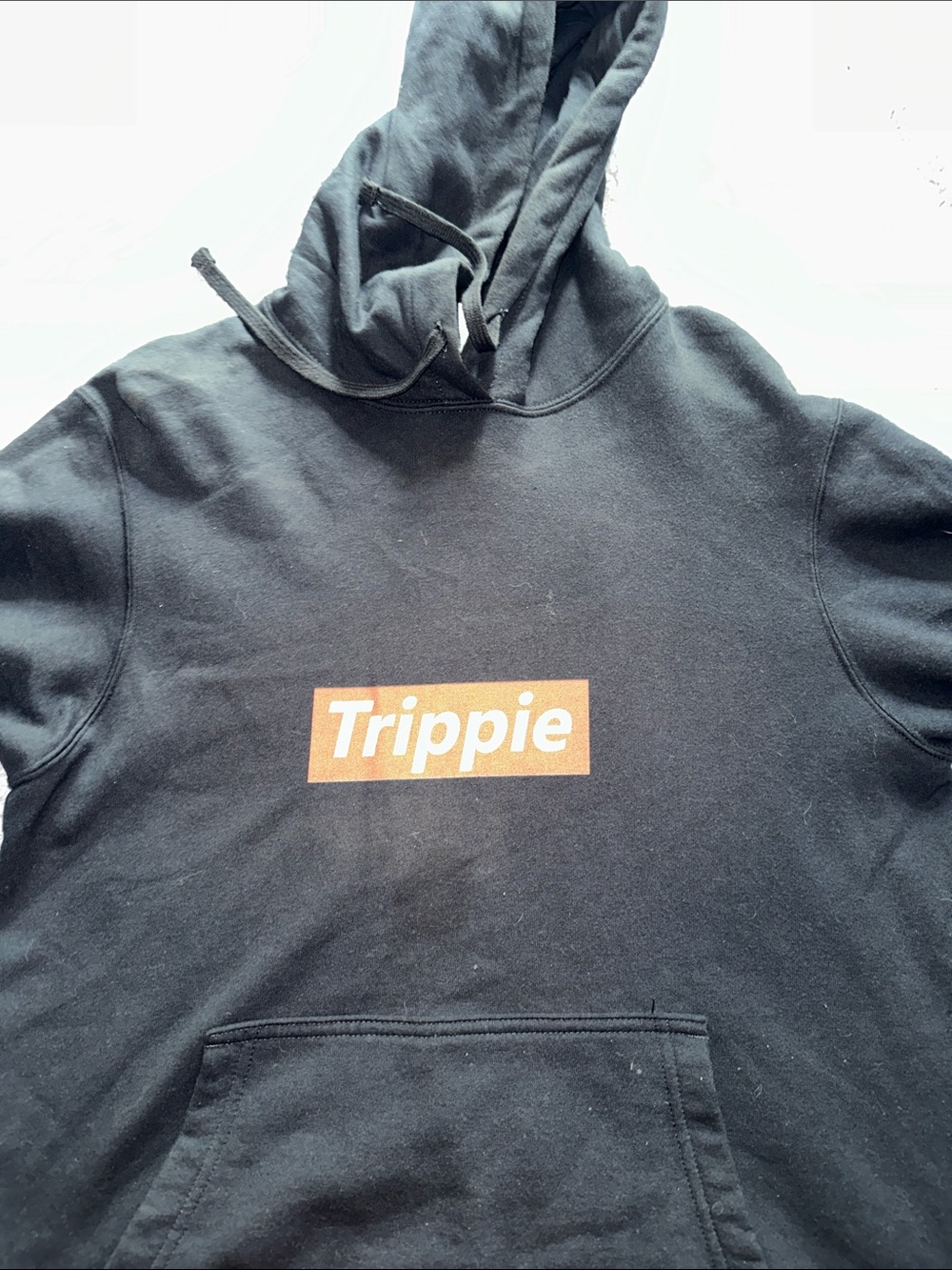 Black 'Trippie' Logo Hoodie